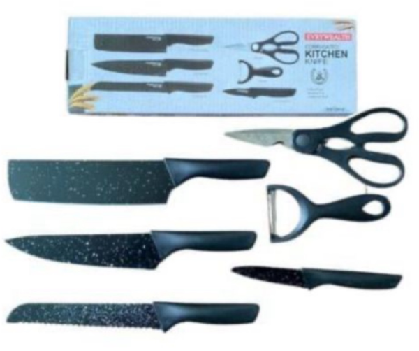 Set de cuchillos negros